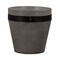 Armen Living Obsidian Medium Indoor or Outdoor Planter in Gray Concrete with Black Accent LCOBPLGRBL - alternate 1